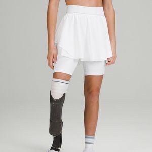 Lululemon Court Rival Skirt- White- Size 10